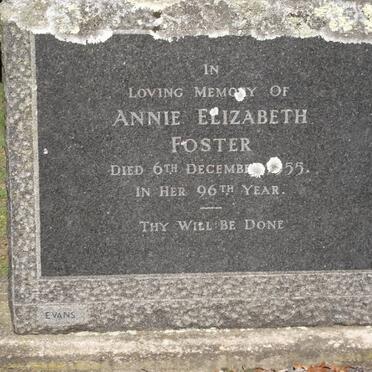 FOSTER Annie Elizabeth -1955