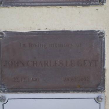 GEYT John Charles, le 1940-2002