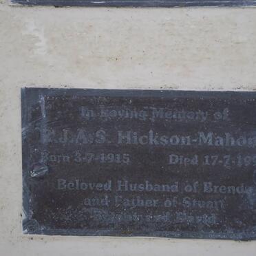 MAHONY R.J.A.S., Hickson 1915-1990