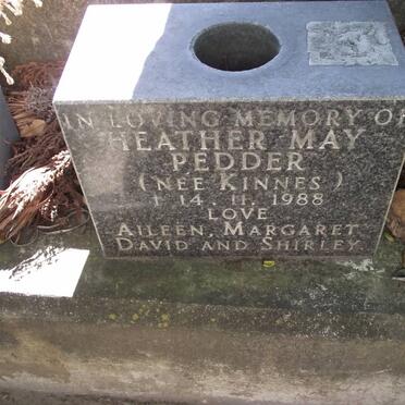 PEDDER Heather May nee KINNES -1988