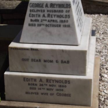 REYNOLDS George A. 1880-1918 &amp; Edith A. 1880-1956