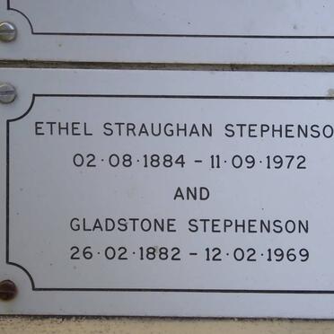 STEPHENSON Gladstone 1882-1969 &amp; Ethel Straughan 1884-1972