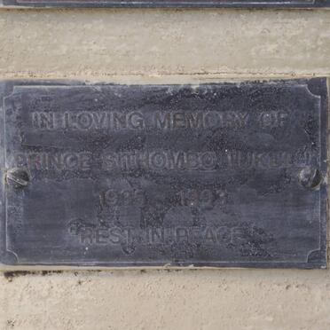 TUKULU Prince Sithombo 1935-199?