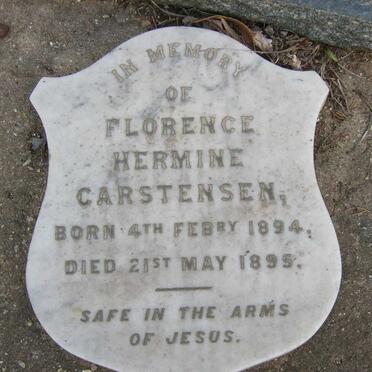 CARSTENSEN Florence Hermine 1894-1895