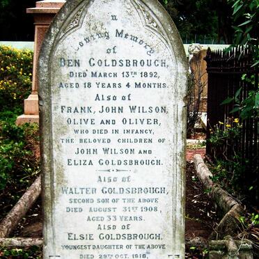 GOLDSBOROUGH Ben 1892 :: GOLDSBOROUGH Walter -1908 :: GOLDSBOROUGH Elsie 1918 :: LAWRIE Amy Hilda nee GOLDSBOROUGH -1963