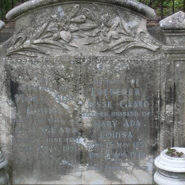 GEARD Ebenezer Jesse 1851-1942 &amp; Mary Ada Louise 1857-1931