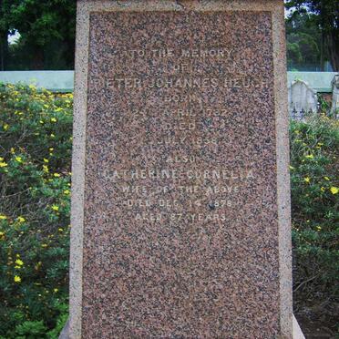 HEUGH Pieter Johannes 1782-1858 &amp; Catherine Cornelia -1878