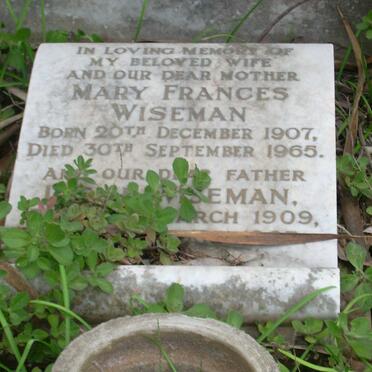 WISEMAN Leslie 1909- &amp; Mary Frances 1907-1965