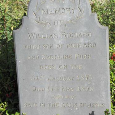 PUGH William Richard 1875-1876