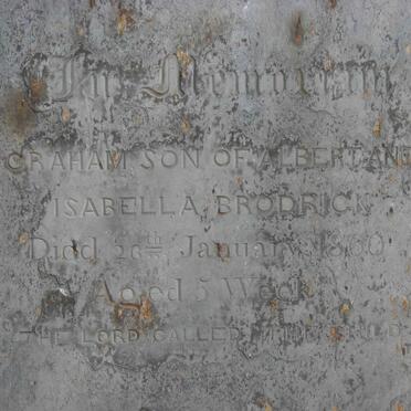 BRODRICK Graham -1860 