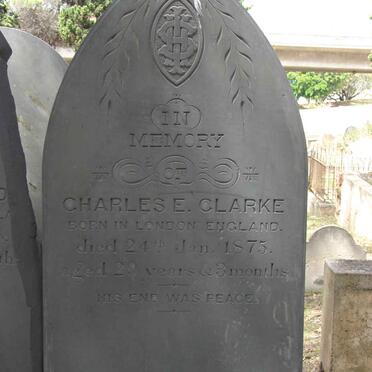 CLARKE Charles E. -1875 :: ? WAD? Mary Clarke -1876 