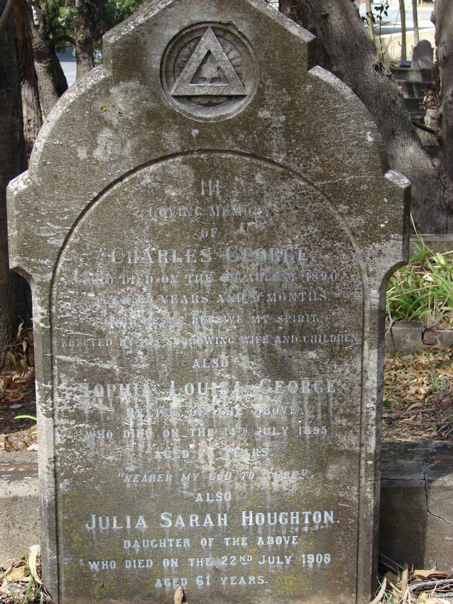 GEORGE Charles -1890 &amp; Sophia Louisa -1895 :: HOUGHTON Julia Sarah nee GEORGE -1908
