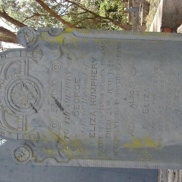 HUMPHERY George -1875 &amp; Eliza -1900