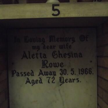 ROWE Aletta Ghesina -1966