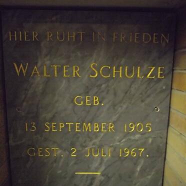 SCHULZE Walter 1905-1967
