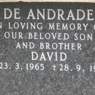ANDRADE David, de 1965-1986