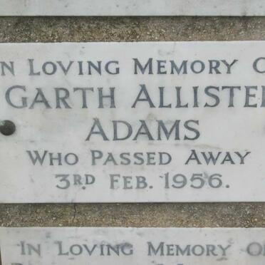 ADAMS Garth Allister -1956