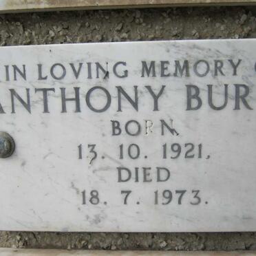 BURCH Anthony 1921-1973