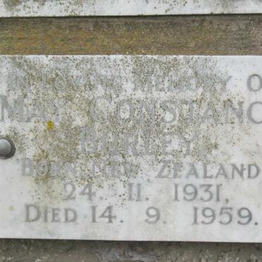 BURLEY May Constance 1931-1959