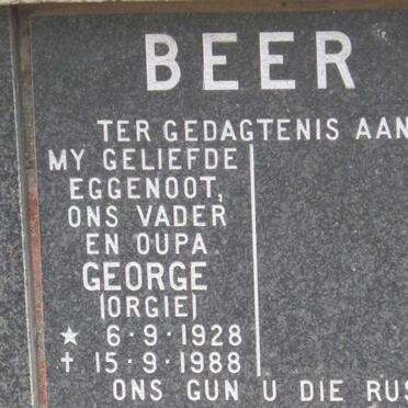 BEER George 1928-1988