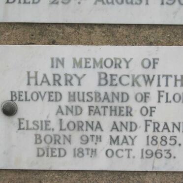 BECKWITH Harry 1885-1963