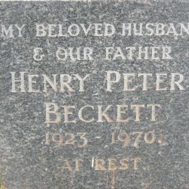 BECKETT Henry Peter 1923-1970