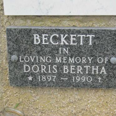 BECKETT Doris Bertha 1897-1990