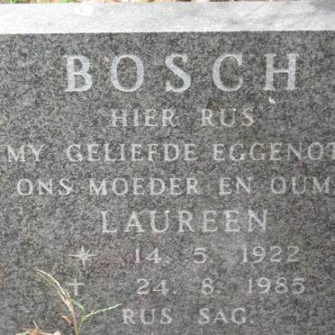 BOSCH Laureen 1922-1985