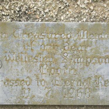 BOOTH Wellesley Sampson  -1966