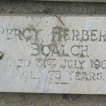 BOALCH Percy Herbert -1967