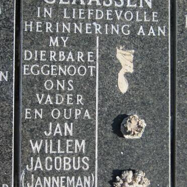CLAASSEN Jan Willem Jacobus 1938-1999