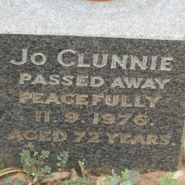 CLUNNIE Jo -1976