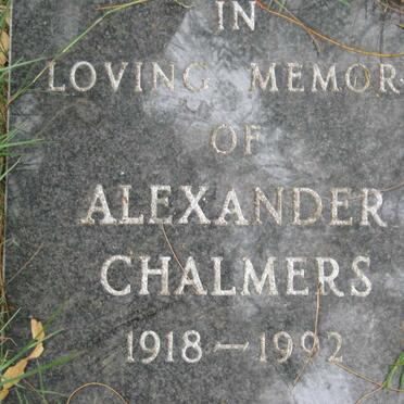 CHALMERS Alexander 1918-1992