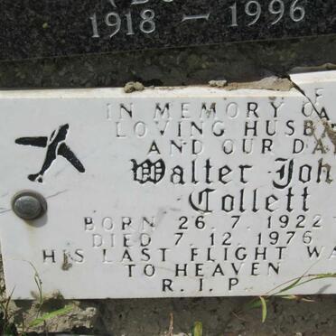 COLLETT Walter John 1922-1976