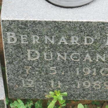 DUNCAN Bernard M. 1910-1989