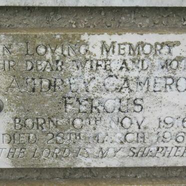 FERGUS Audrey Cameron 1916-1968
