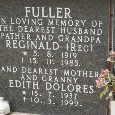 FULLER Reginald 1919-1985 &amp; Edith Dolores 1937-1999