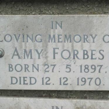 FORBES Amy 1897-1970