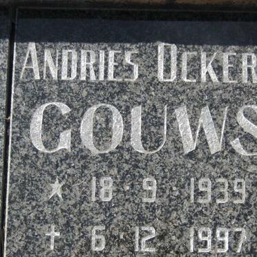 GOUWS Andries Ockert 1939-1997