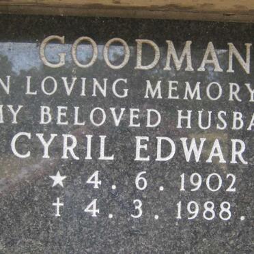 GOODMAN Cyril Edward 1902-1988