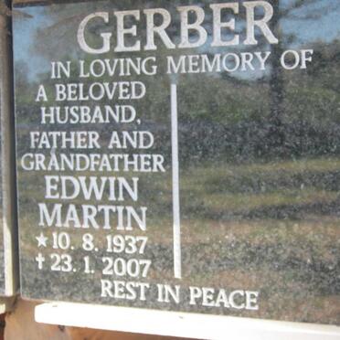 GERBER Edwin Martin 1937-2007
