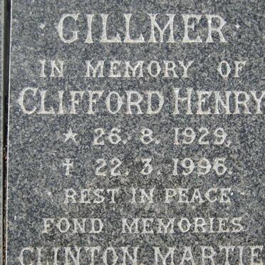 GILLMER Clifford Henry 1929-1996 