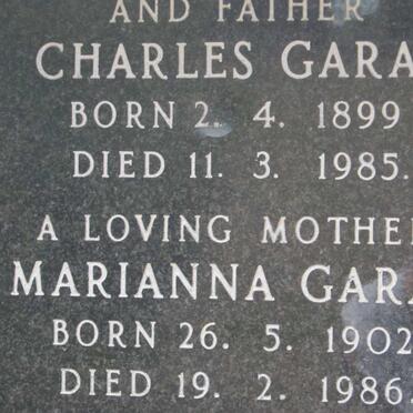 GARAI Charles 1899-1985 &amp; Marianna 1902-1986