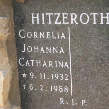 HITZEROTH Cornelia Johanna Catharina 1932-1988