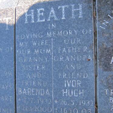 HEATH Ivor Hugh 1932-2003 &amp; Barenda 1932-2000