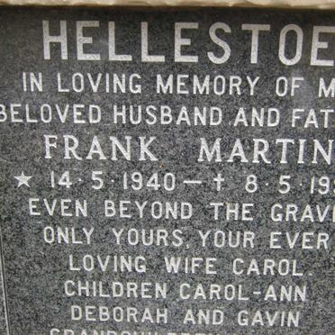 HELLESTOE Frank Martin 1940-1990