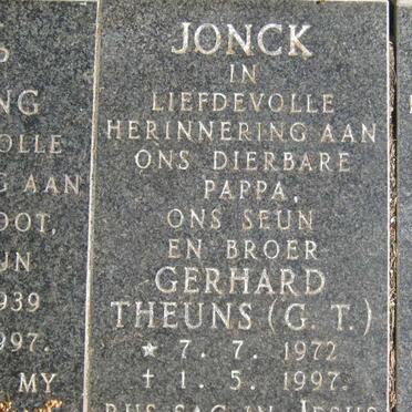 JONCK Gerhard Theuns 1972-1997