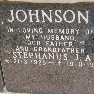 JOHNSON Stephanus J.A. 1925-1984