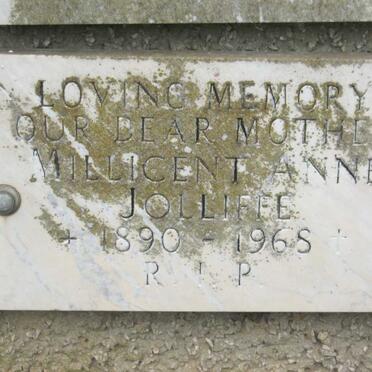 JOLLIFFE Millicent Anne 1890-1968