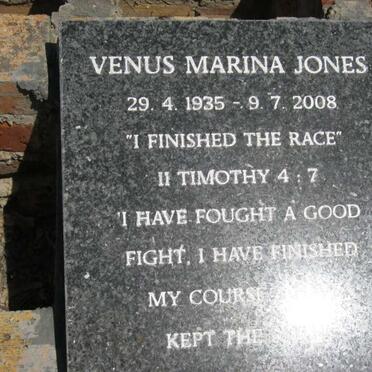 JONES Venus Marina 1935-2008